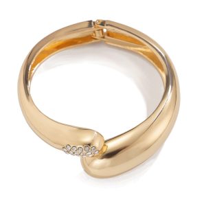 European and American cross-border fashion trends, spring open bracelets, bracelets, metallic textures, glossy drops, hugging hands – Image 5