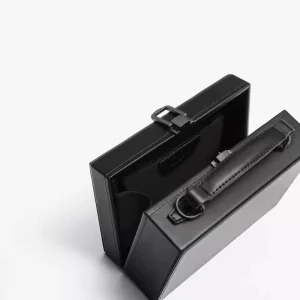 2024 New Trendy Men's Bag, Versatile Casual Black Hard Box Mini Shoulder Bag, Crossbody Bag, Trendy Small Square Bag – Image 4
