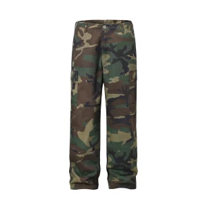 American 23ss ripstop multi-pocket camouflage pants, trendy outdoor tactical loose retro cargo pants, men's and women's long pants – Image 3