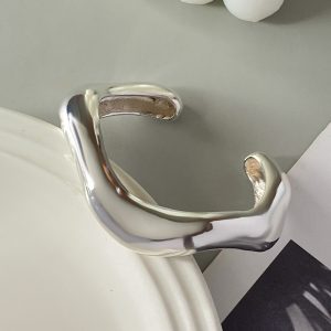 European and American cross-border fashion trend design sense spring bracelet female metallic glossy water drop hug bracelet – Image 8