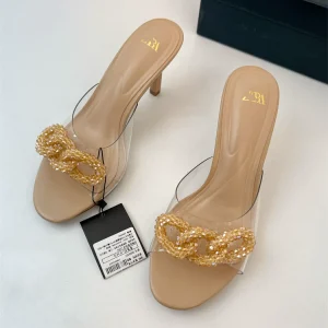 Beaded transparent sexy stiletto heels – Image 5
