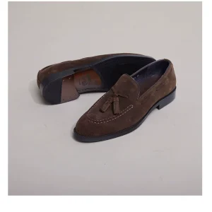 Mr. Lusan, simple compound British style, one foot slip-on slip-on, Belgian shoes, tassels, loafers, men – Image 8