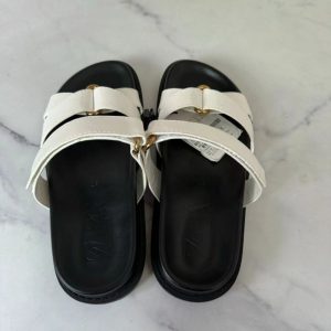 ZA2024 Summer New Brown Retro Casual Beach Sandals Fashion Pop One Strap European and American Sandals – Image 3