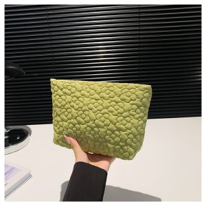 2024 summer new cute retro makeup bag, Korean version of ins style, niche travel, outing, temperament, simple clutch – Image 5