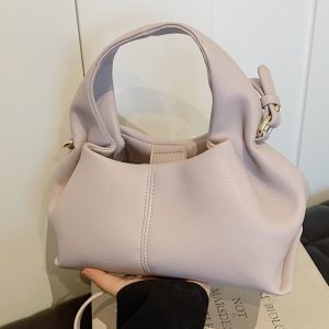 Wholesale Women's Cloud Dumpling Bag 2024 New Popular Handheld Lunch Box Bag French Texture One Shoulder Crossbody Women's Bag – Image 3