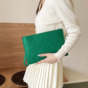 Fashionable and simple bags 2024 summer new foreign style niche trend envelope bag simple and fashionable clutch bag – Image 3