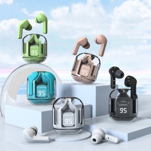 Cross-border hit air31 transparent space compartment noise cancelling bluetooth headset V8 wireless bluetooth headset 5.4 – Image 4