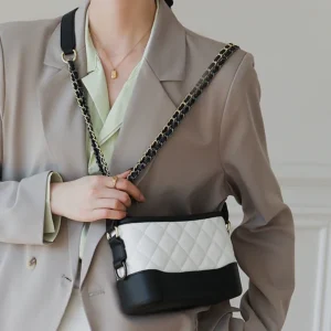 High sense of small bag female 2021 new trendy net red oceanic rhombic chain stray bag wild single shoulder messenger bag – Image 3