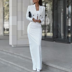 Women suit jacket and skirt set – Image 3