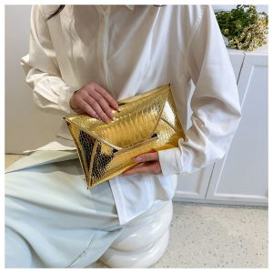 Clutch bag bag women's 2024 summer new trend, simple clutch bag, niche design, fashion, foreign envelope bag women – Image 4