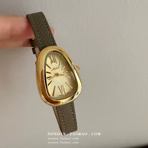 NONOAN Niche Design Snake Head Shaped Pre-loved Mishali Watch Women's Vintage Exquisite Luxury Fashion Gifts – Image 3