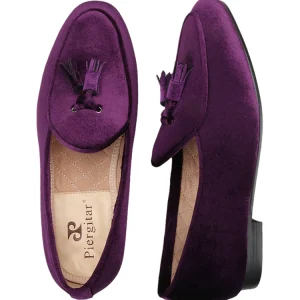 Pilgida's new velvet tassel loafers, European and American style formal suits, lazy loafers, men's smoking shoes – Image 4