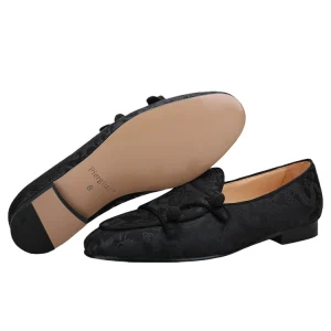 royal aristocracy vintage style dragon silk satin fabric man one foot loafer ball buckle smoking shoes man – Image 3