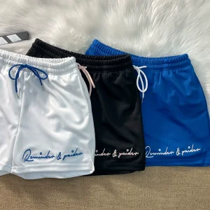 High density breathable mesh street American casual high street sports shorts men's loose trendy basketball quad pants – Image 6