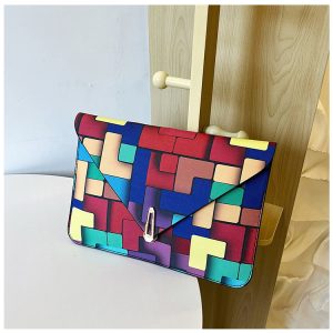 Fashionable, Western, beautiful, individual, armpit bag, casual clutch, women's 2024 summer new simple fashion envelope bag – Image 4