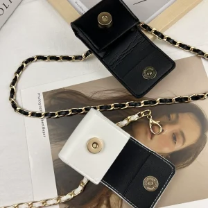 Waist chain accessories women's chain belt pouch decoration with skirt jeans mini leather small belt bag 2024 new – Image 4