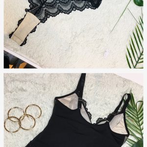 Cross-border European and American corsets Sexy V-neck shapesuit summer lace waist women's breathable suspender lingerie – Image 7
