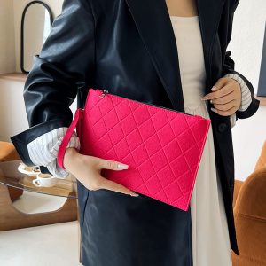 Fashionable and simple bags 2024 summer new foreign style niche trend envelope bag simple and fashionable clutch bag – Image 4