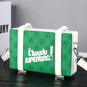 2024 New Box BagKorean Men's BagTrendy Brand Crossbody BagMen's BagSmall Square BagFashionable Personality Shoulder Bag – Image 3