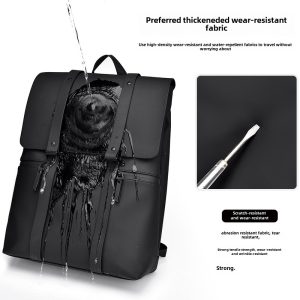 Backpack Backpack Men's Travel to Work Commuter Computer Bag Fashion Lingge Backpack College Student School Bag Men's Tide Sense of Luxury – Image 3
