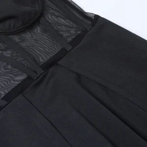 European and American style spring and summer tube top sexy split dress women's long Strapless sexy split dress – Image 9