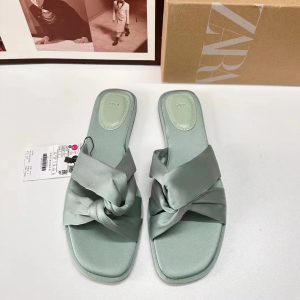 ZA Summer 2024 New Simple Cross Straps High Heels Women's Open Toe Buckle French Square Toe Sandals Women's Wear Outside – Image 3