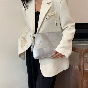 Casual Simple Bag Simple Fashion Trend Small Square Bag 2024 Summer New Fashion Retro Clutch Bag Bag Woman – Image 3