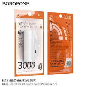 BOROFONE BJ73 Pocket Charger Power Bank 3000mah Disposable Mobile Phone Power Bank ip Type-C – Image 5