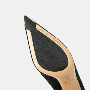 Winter 2024: The new French temperament is beautiful, high heels, stiletto horsehair design, black wool shoes are worn outside – Image 4