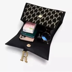 Popular bag women's fashion versatile high-end foreign shoulder crossbody bag embroidered handbag small square bag – Image 3
