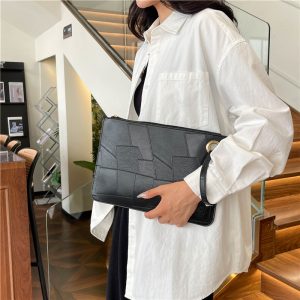 Casual Simple Bag Simple Fashion Trend Small Square Bag 2024 Summer New Fashion Retro Clutch Bag Bag Woman – Image 4