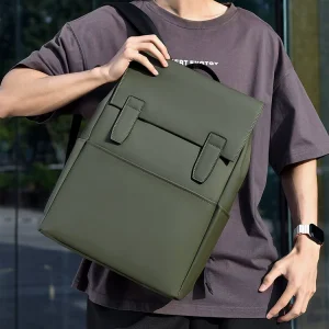 Casual style, easy travel, oxford zip backpack 8615 – Image 5