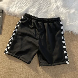 Original design spelling plaid quad shorts for men and women summer beach athleisure pants BF street versatile couple – Image 3