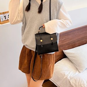 New Casual Commuter to Class Backpack Fashion Korean Simple Women's Backpack 2024 Spring Travel Backpack – Image 3