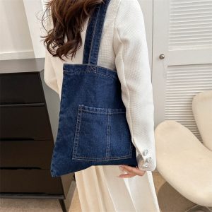 Casual and simple women's shoulder bag 2024 new Korean version personalized handbag fashion trend large capacity tote bag – Image 3