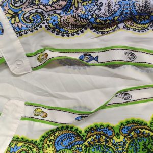 2024 Autumn New European and American Women's Fashion Print Short Sleeve Lapel Temperament Commuter Single-breasted Shirt Dress – Image 5