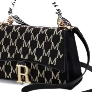 Popular bag women's fashion versatile high-end foreign shoulder crossbody bag embroidered handbag small square bag – Image 4