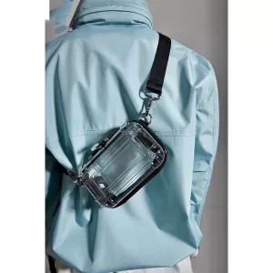 2024 New Summer Men's Bag, Women's Bag, Versatile, Transparent Bag, Hard Box Mini Envelope, Belt Bag, One Shoulder Crossbody Bag – Image 4