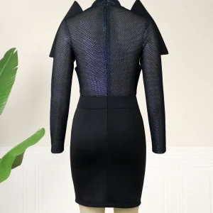2023 European and American plus-size designer models with a sense of shape buttocks party dress female Party Dress Women – Image 3