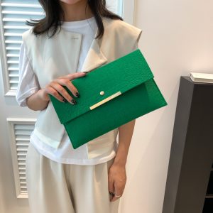 Niche design fashion trend envelope bag 2024 summer new vintage clutch women's bag this year popular clutch – Image 4