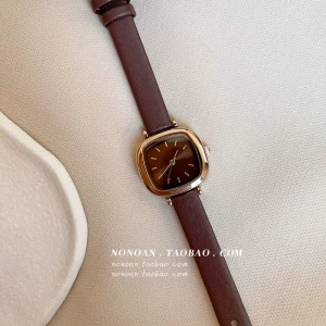 NONOAN College Style Retro Ins Style Watches for School Girls Niche Design Light Luxury Simple Temperament Women's Watches – Image 5