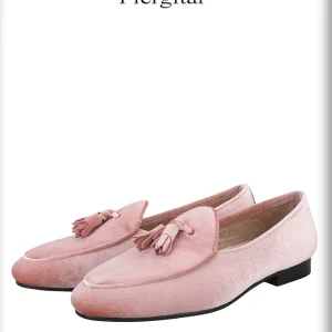 Pilgida's new velvet tassel loafers, European and American style formal suits, lazy loafers, men's smoking shoes – Image 5