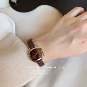 NONOAN College Style Retro Ins Style Watches for School Girls Niche Design Light Luxury Simple Temperament Women's Watches – Image 3