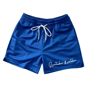High density breathable mesh street American casual high street sports shorts men's loose trendy basketball quad pants – Image 5