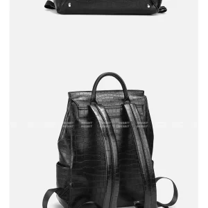NESBIT PREMIUM CROCODILE BACKPACK MEN'S BUSINESS BACKPACK 2024 NEW LARGE-CAPACITY MEN'S BAG TRAVEL BAG – Image 5