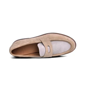 ZEYIMAKE loafers for British men's slip-on beanie shoes retro penny suede casual leather shoes – Image 3