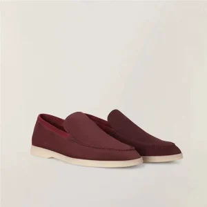 LP Handmade Shoes Men's Flat Round Toe Comfortable Single Shoes Color-Blocked Leather Casual Versatile Genuine Sheepskin Fashion Loafers Trend – Image 3