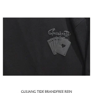 "Designer Brand" new products, official direct drop good things, recommended spot American fashion brand couple short sleeves – Image 3