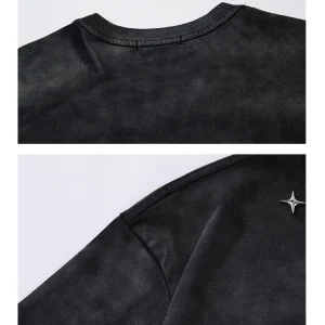 The smoke is gone, and the SAYLAM designer brand American high street simple gradient loose and versatile men's and women's T-shirts – Image 5
