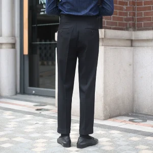 Italian Neapolitan double-pleated business commuter suit pants men's drape no-iron straight Gurgo premium trousers – Image 6
